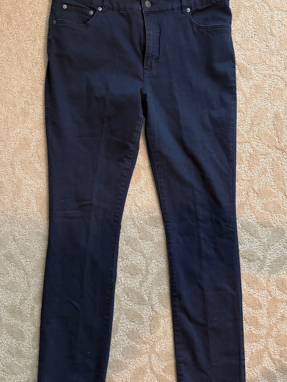 Lauren Ralph Lauren Straight Leg Jeans in Navy